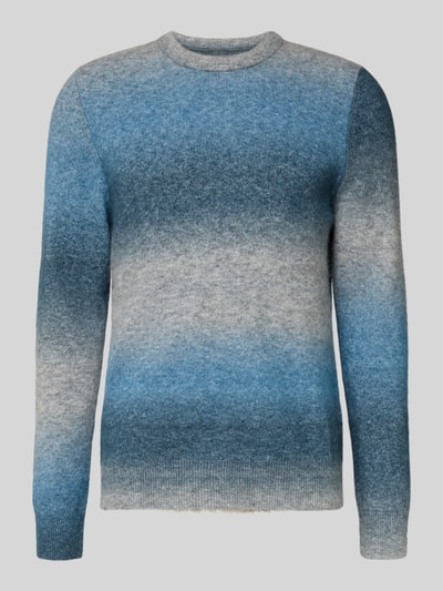 Samsøe Samsøe Slim Fit Pullover mit Woll-Alpaka-Anteil in Strick-Optik Hellblau 2