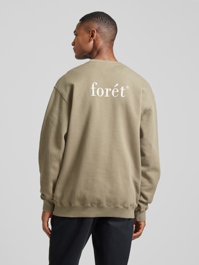 Forét Sweatshirt mit Rundhalsausschnitt Oliv 5