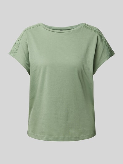 Vero Moda T-shirt o kroju relaxed fit z czystej bawełny model ‘EMMY’ Trzcinowy 2