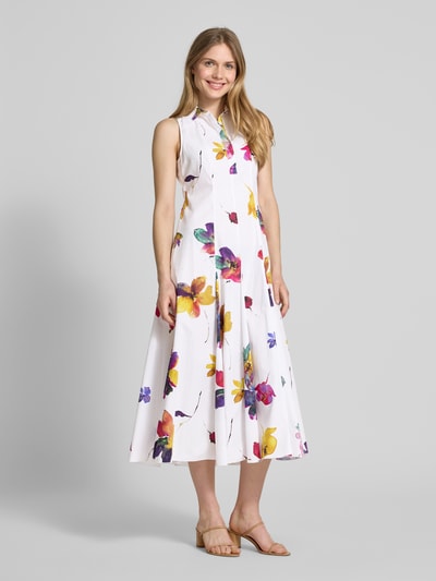 MAX&Co. Sukienka midi z wpuszczaną kieszenią model ‘ERNEST’ Biały 1