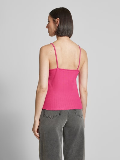 Jake*s Casual Pyjamabovendeel met structuurmotief Felroze - 4