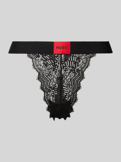 HUGO String mit elastischem Label-Bund Black 1