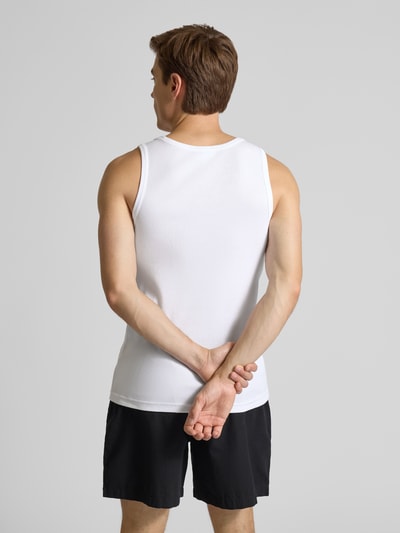 Lacoste Slim Fit Tank Top aus reiner Baumwolle Weiss 5