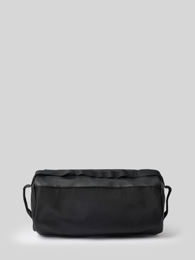 Produktfoto, Travel Canister mit Logo-Print von The North Face, schwarzer Kulturbeutel mit Reißverschluss, Tragehenkel, rechteckige Form, glatte Textur, 25x15x12 cm, Hauptfach und Innenfach mit Reißverschluss