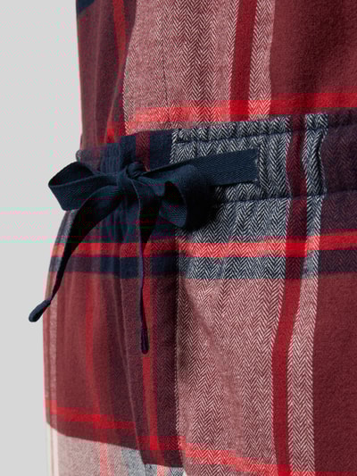 Schiesser Pyjama mit Brusttasche und Knopfleiste Bordeaux 2