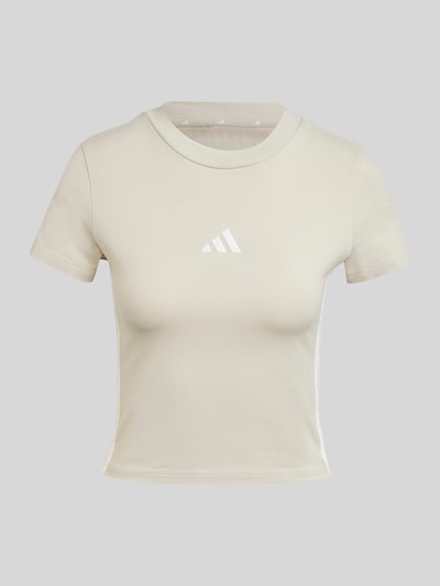 adidas Sportswear Slim Fit T-Shirt aus Baumwoll-Mix mit Logo-Stitching Offwhite 2