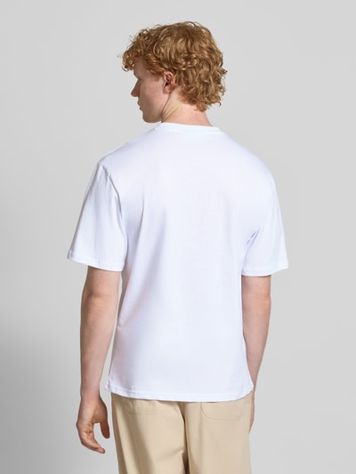 REVIEW T-Shirt mit Label-Print Weiss 5