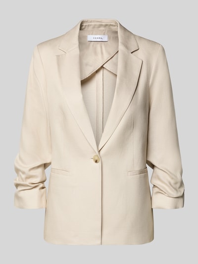 COMMA Regular Fit Blazer aus Lyocell-Mix mit Reverskragen Sand 2