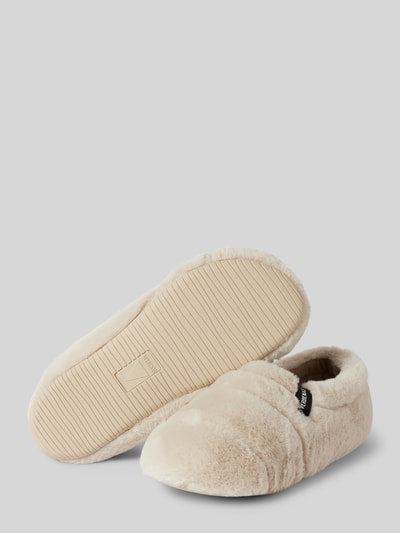 Verbenas Slippers met imitatiebont, model 'YALE GROSETO' Beige - 3