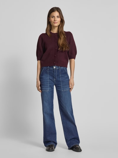 Zero Relaxed Fit Jeans mit verdecktem Zip-Fly Dunkelblau 1