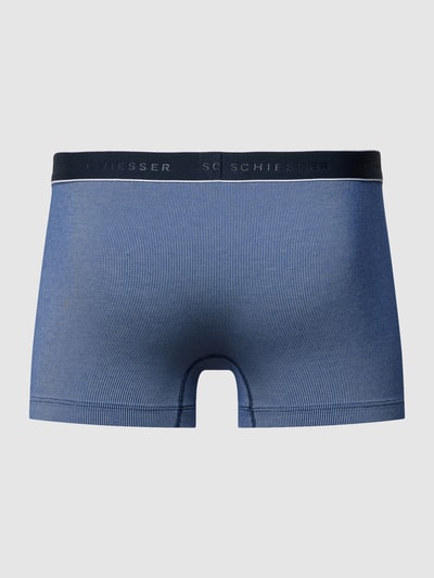 Schiesser Boxershort met streepmotief, model 'Duality' Marineblauw - 3