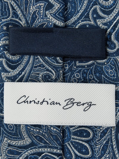 Christian Berg Men Krawatte aus Seide (7 cm)  Blau 2