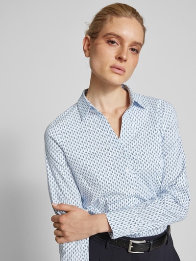 More & More Regular fit blouse met reverskraag Bleu - 3