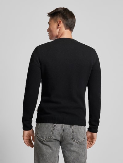 Casual Friday Gebreide pullover met structuurmotief, model 'Karl' Antraciet gemêleerd - 5