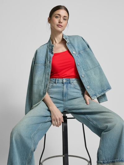 s.Oliver RED LABEL Slim Fit Trägertop aus Baumwoll-Mix Rot 3