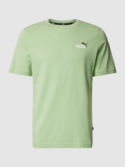 PUMA PERFORMANCE T-shirt z nadrukiem z logo Limonkowy 2