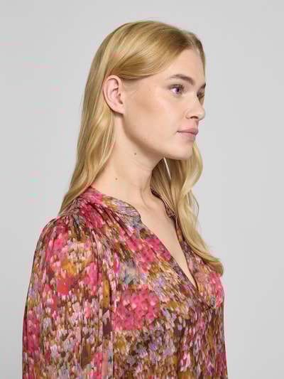 Rich & Royal Blusenshirt mit V-Ausschnitt Bordeaux 3