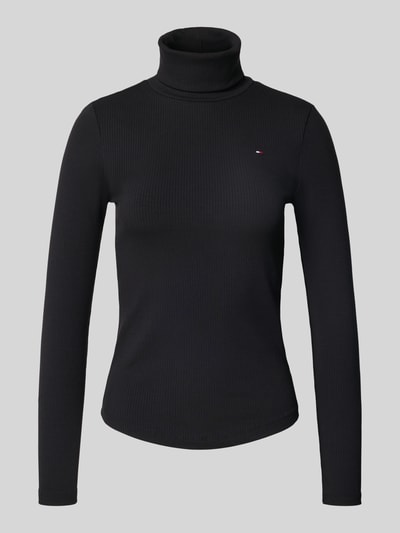 Tommy Hilfiger  Slim fit shirt met lange mouwen van viscosemix Zwart - 2