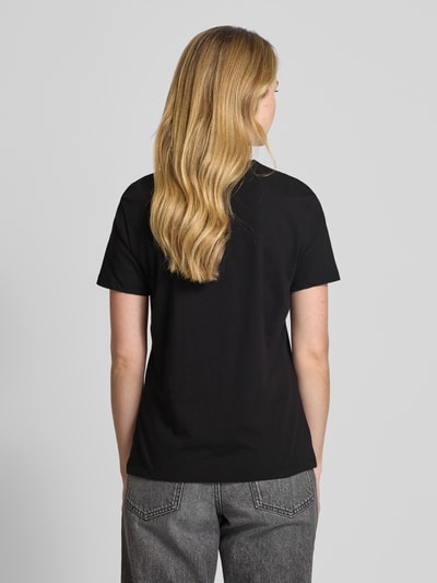 HUGO T-Shirt mit Label-Print Modell 'Damacia' Black 5