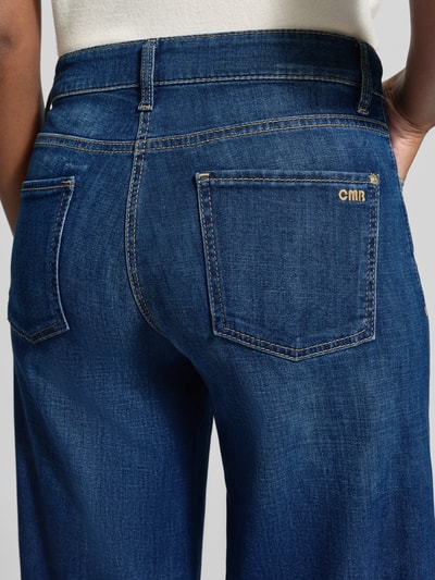 CAMBIO Wide Leg Jeans aus Baumwoll-Mix Modell 'AIMEE' Blau 3
