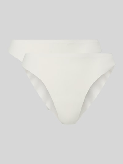 Produktfoto, Slip im 2er-Pack mit Logo und elastischem Bund von PUMA in Weiß, Material-Mix mit Stretch-Anteil und körpernaher Passform.