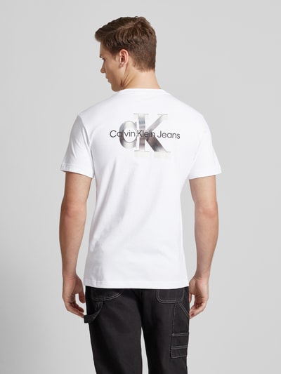 Calvin Klein Jeans T-shirt met ronde hals Wit - 5