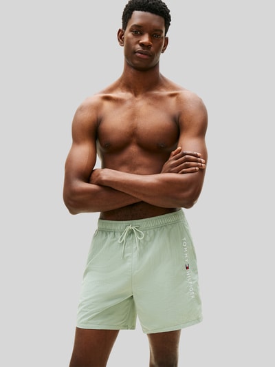 Tommy Hilfiger Badehose mit Label Print Schilf 4