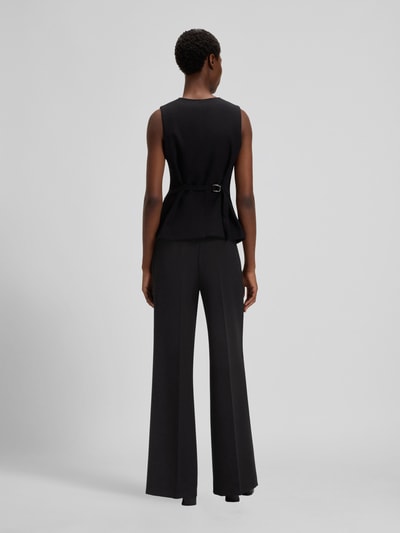 BOSS Orange Szerokie spodnie w kant  Czarny 5