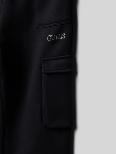 Guess Straight leg sweatpants met cargozakken, model 'ACTIVE PANTS' Zwart - 2