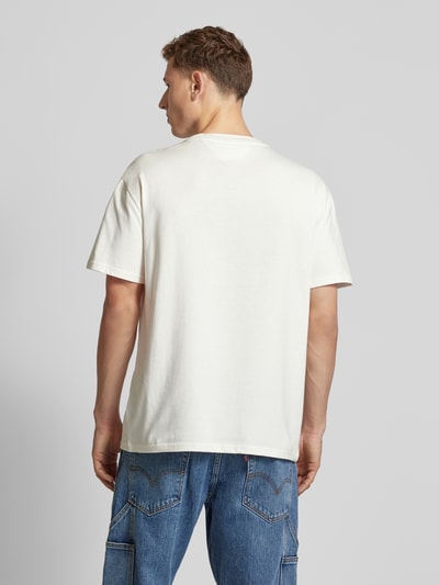 Tommy Jeans T-shirt met labelprint Offwhite - 5