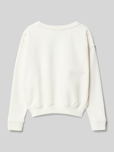 Polo Ralph Lauren Kids Sweatshirt mit Label-Stitching und Rundhalsausschnitt Offwhite 3