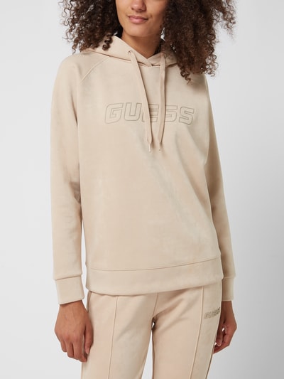 Guess Activewear Hoodie mit Logo Modell 'Euphemia' Taupe 4