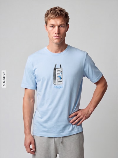 adidas Sportswear T-Shirt mit witzigem Motiv-Print Hellblau 4