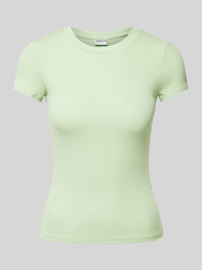 Jake*s Casual T-shirt met ronde hals Lichtgroen - 2