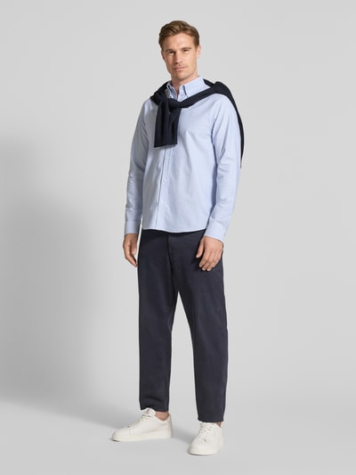 Les Deux Koszula casualowa o kroju regular fit z kołnierzykiem typu button down model ‘Konrad’ Jasnoniebieski 1