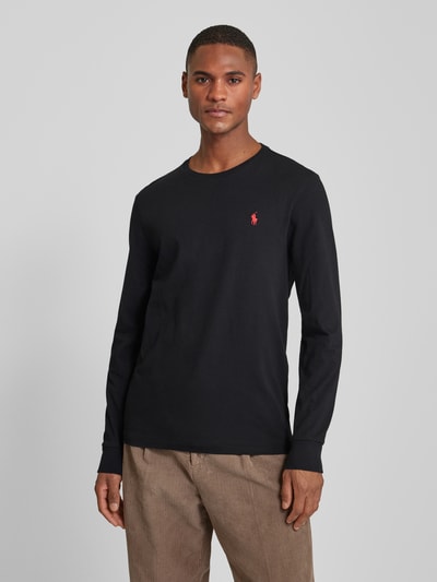 Polo Ralph Lauren Longsleeve mit Label-Stitching Black 4