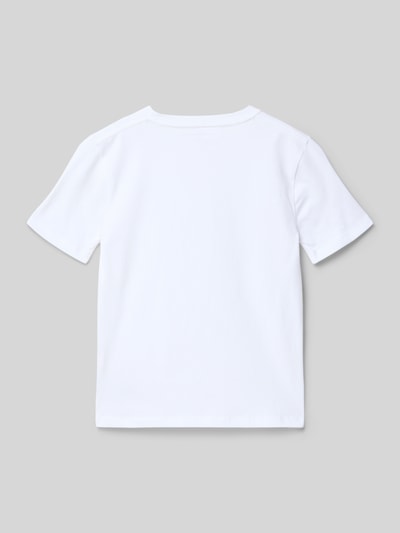 Calvin Klein Jeans Regular Fit T-Shirt aus reine Baumwolle Weiss 3