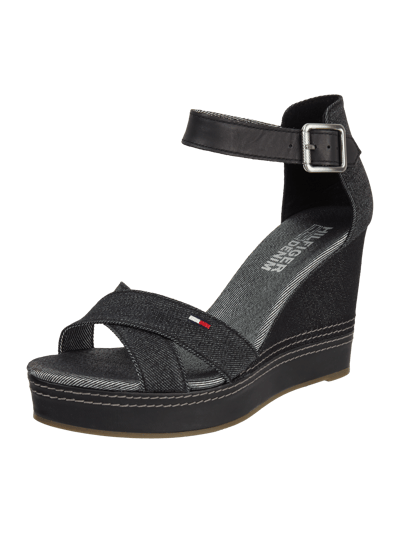 Tommy Jeans Wedges aus Denim  Black 1