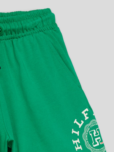 Tommy Hilfiger Teens Sweatshorts met elastische band Groen - 2