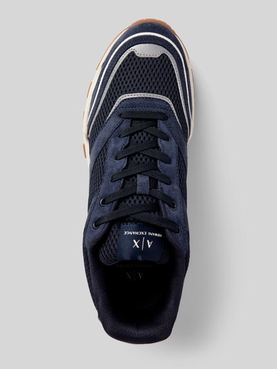 ARMANI EXCHANGE Chunky Sneaker mit Label-Print Marine 3