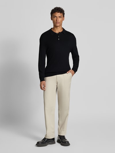 Jack & Jones Premium Strickpullover mit Kentkragen Modell 'EDGAR' Black 1