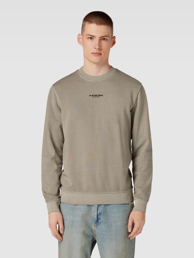 G-Star Raw Sweatshirt met ronde hals Middenbruin - 4