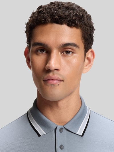 BOSS Green Regular Fit Poloshirt aus reiner Baumwolle Modell 'PADDY' Dunkelgrau 3