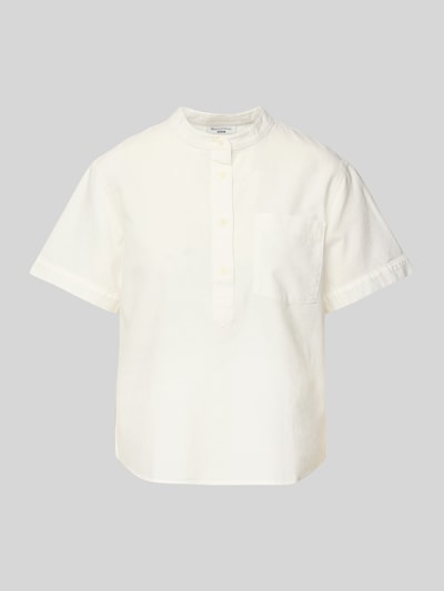 Marc O'Polo Denim Regular fit overhemdblouse met opstaande kraag Wit - 2
