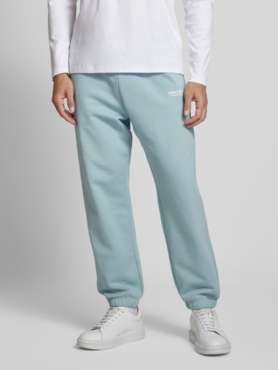 Karl Lagerfeld Sweatpants mit elastischem Bund Hellblau 4