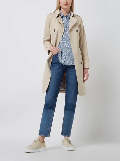 s.Oliver RED LABEL Trenchcoat van katoenmix  Beige - 1