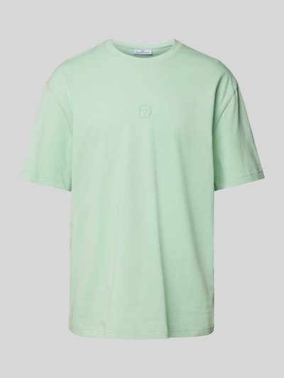 SERGIO TACCHINI T-shirt met labelstitching, model 'SIMBA' Mintgroen - 2