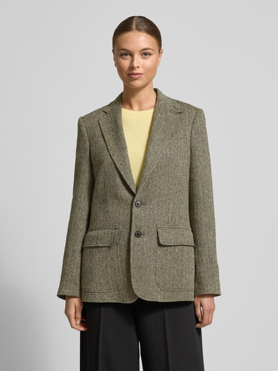 Polo Ralph Lauren Żakiet ze skóry jagnięcej strzyżonej z kołnierzem z połami model ‘HERTIAGE’ Czarny 4