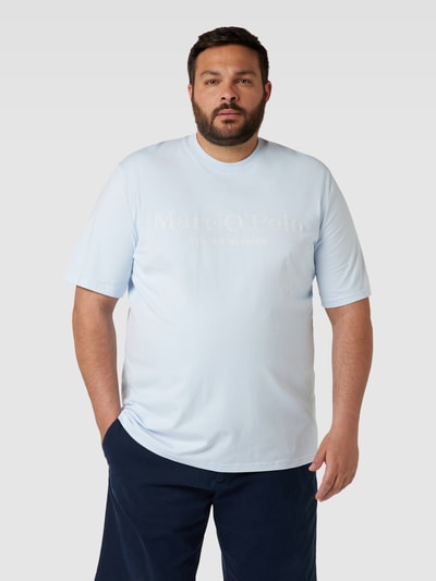 MARC O’POLO PLUS PLUS SIZE T-Shirt mit Label-Print Hellblau 4