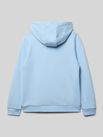 Lacoste Bluza z kapturem o kroju regular fit z mieszanki bawełny Błękitny 3